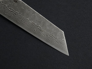 KICHIJI 440C MIGAKI HAMMERED DAMASCUS BUNKA OAK/BAIKOKU HANDLE