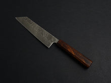 Load image into Gallery viewer, KICHIJI 440C MIGAKI HAMMERED DAMASCUS BUNKA OAK/BAIKOKU HANDLE
