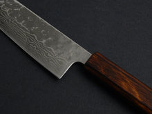 Load image into Gallery viewer, KICHIJI 440C MIGAKI HAMMERED DAMASCUS BUNKA OAK/BAIKOKU HANDLE
