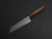 Load image into Gallery viewer, KICHIJI 440C MIGAKI HAMMERED DAMASCUS BUNKA OAK/BAIKOKU HANDLE
