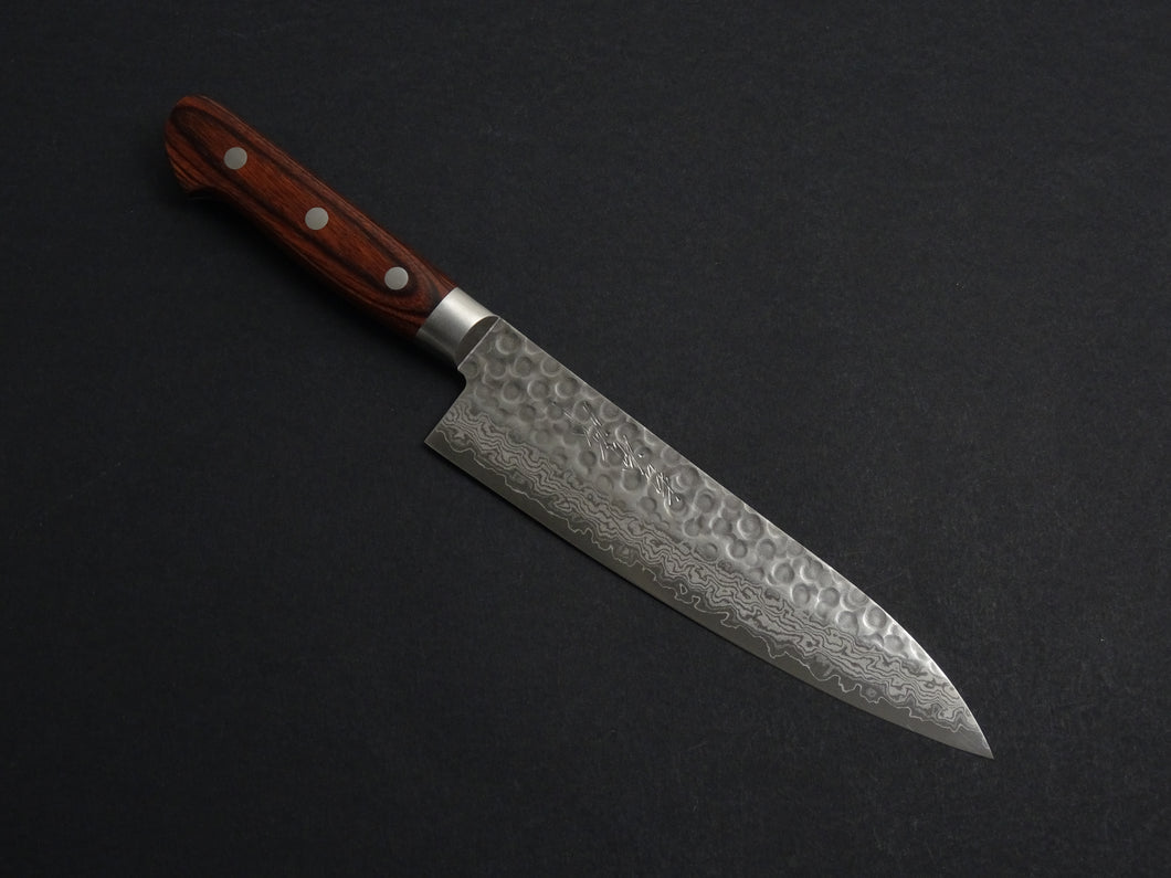 KICHIJI VG-10 33 LAYER HAMMERED DAMASCUS GYUTO 180MM