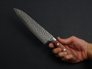 KICHIJI VG-10 33 LAYER HAMMERED DAMASCUS GYUTO 180MM