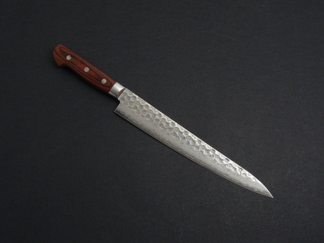 KICHIJI VG-10 33 LAYER HAMMERED DAMASCUS SUJIHIKI 240MM