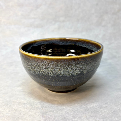 MINOYAKI AMANOGAWA BROWN UNOFU MATCHA BOWL