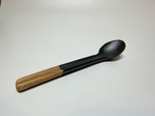 Load image into Gallery viewer, SHIGARAKIYAKI HECHIMON KURO-SABI CERAMIC SPOON
