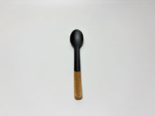 Load image into Gallery viewer, SHIGARAKIYAKI HECHIMON KURO-SABI CERAMIC SPOON
