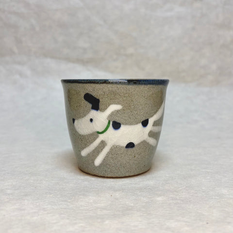 HASAMIYAKI SMALL CUP (DOG/BLUE)**