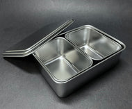 JAPANESE STAINLESS STEEL 2 GASTRONORM PANS SET