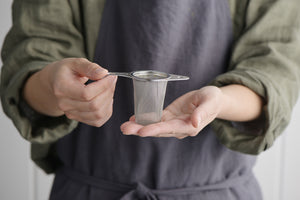 "and" STAINLESS SLIM TEA STRAINER