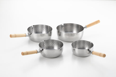 YUKIHIRA STAINLESS SAUCEPAN (6 SIZES)