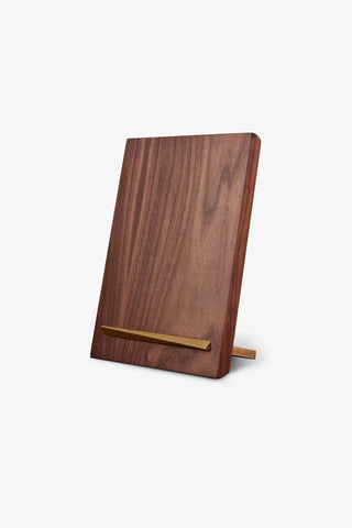 NOYER MAGNETIC KNIFE BLOCK  / AMERICAN WALNUT WOOD WITH BRASS BASE*