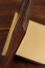 Load image into Gallery viewer, NOYER MAGNETIC KNIFE BLOCK  / AMERICAN WALNUT WOOD WITH BRASS BASE*
