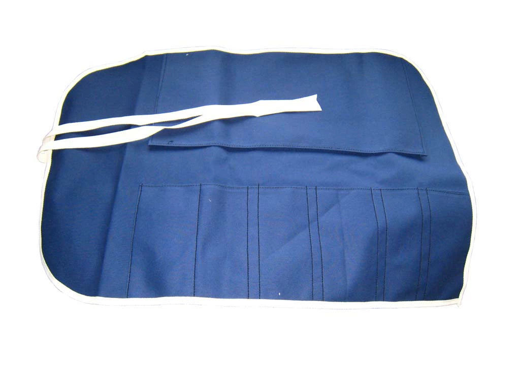 HANPU CANVAS KNIFE ROLL NAVY (6 POCKETS)