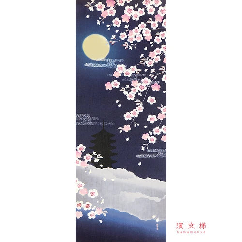 TENUGUI TOWEL TSUKIYO-NO SAKURA