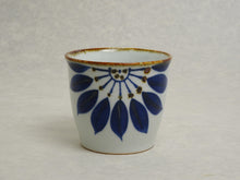 Load image into Gallery viewer, HASAMIYAKI BLUE FLOWER SMALL CUP

