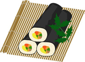 Bamboo Sushi Mat Flat Green Makisu Sushi Rolling Roller -  Finland