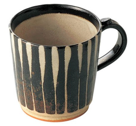 MINOYAKI KURO HAKE TOGUSA MUG CUP