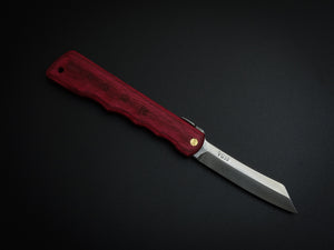 HIGONOKAMI WOODY VG-10 CRAFT KNIFE 110MM BENI
