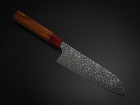 YOSHIMI SG2 DAMASCUS SANTOKU 170MM HONDURAS HANDLE