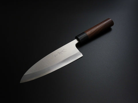 KICHIJI LEFT- HANDED KASUMI DEBA 165MM ROSE WOOD HANDLE