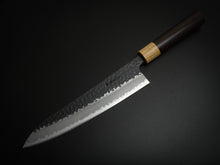 Load image into Gallery viewer, TSUNEHISA AOGAMI SUPER CORE STAINLESS CLAD TSUCHIME KUROUCHI GYUTO 210MM ROSE WOOD HANDLE
