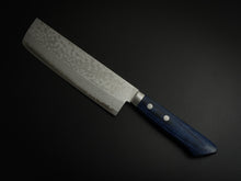 Load image into Gallery viewer, MASUTANI VG-10 DAMASCUS NAKIRI BLUE PAKKA HANDLE 170MM*

