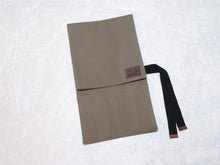 Load image into Gallery viewer, COMO+KATABA HANDMADE CANVAS SMALL KNIFE ROLL WITH COTTON STRAP (4POCKETS)
