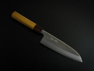 OUL SHIROGAMI-1 STAINLESS CLAD SANOTKU 165MM KEYAKI / ZELKOVA HANDLE
