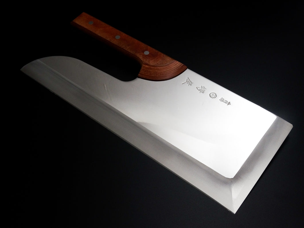 TSUBAYA STAINLESS MENKIRI / NOODLE KNIFE 330MM PAKKA HANDLE*