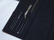 Load image into Gallery viewer, COMO+KATABA HANDMADE HIGH QUALITY CANVAS KNIFE ROLL WITH SINGLE LEATHER FITTINGS / TYPE 2 with zipper
