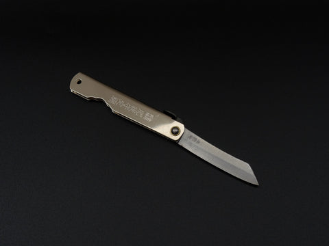 HIGONOKAMI SK WARIKOMI  CRAFT KNIFE SILVER HANDLE SMALL SIZE