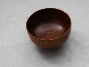 TRADITIONAL LACQUERED SOUP CUP (DARK BROWN)
