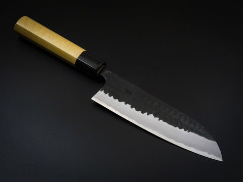 YAMAMOTO TSUCHIME AOGAMI KUROUCHI SANTOKU 165MM MAGNOLIA HANDLE