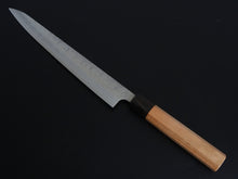 Load image into Gallery viewer, HITOHIRA GINSAN NASHIJI SUJIHIKI 240MM CHERRY WOOD HANDLE
