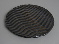 RUBEN FLAT PLATE WITH TEXTURE TENMOKU