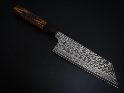 NIGARA SG2 DAMASCUS NAKIRI 180MM WENGE WOOD HANDLE