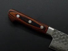 Load image into Gallery viewer, KICHIJI VG-10 33 LAYER HAMMERED DAMASCUS GYUTO 180MM
