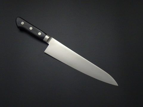 KICHIJI MONO AUS-8 GYUTO 210MM BLACK PAKKA HANDLE