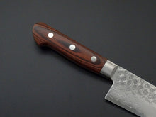 Load image into Gallery viewer, KICHIJI VG-10 33 LAYER HAMMERED DAMASCUS SANTOKU KNIFE 180MM

