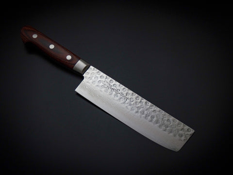 KICHIJI VG-10 33 LAYER HAMMERED DAMASCUS NAKIRI 160MM