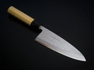 KICHIJI GINSAN-KO SUMINAGASHI DEBA 165MM MAGNOLIA WOOD HANDLE