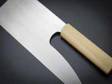 Load image into Gallery viewer, JIBUNRYU STAINLESS STEEL MENKIRI / SOBAKIRI KNIFE 240MM**
