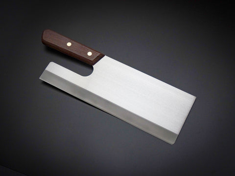 CARBON STEEL  MENKIRI / SOBAKIRI KNIFE 270MM ROSE WOOD HANDLE