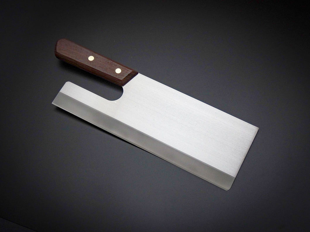 CARBON STEEL  MENKIRI / SOBAKIRI KNIFE 270MM ROSE WOOD HANDLE**