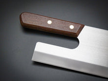 Load image into Gallery viewer, CARBON STEEL  MENKIRI / SOBAKIRI KNIFE 270MM ROSE WOOD HANDLE
