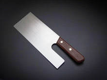 Load image into Gallery viewer, CARBON STEEL  MENKIRI / SOBAKIRI KNIFE 270MM ROSE WOOD HANDLE**
