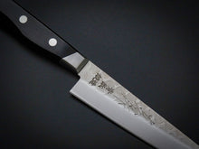 Load image into Gallery viewer, KICHIJI HAMMERED AOGAMI-2 STAINLESS CLAD PETTY KNIFE 135MM*
