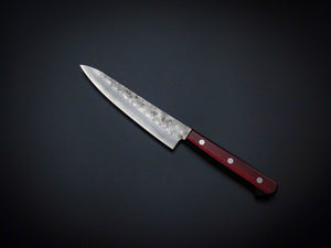 KICHIJI GINSAN NASHIJI PETTY KNIFE 135MM RED WINE HANDLE