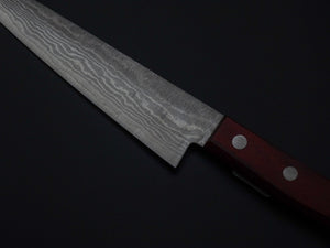 SHIGEKI TANAKA VG-10 17-LAYER DAMASCUS PETTY KNIFE 150MM WINE RED HANDLE