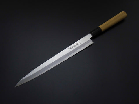KICHIJI LEFT-HANDED JOSAKU YANAGIBA 240MM MAGNOLIA WOOD D-SHAPE  HANDLE